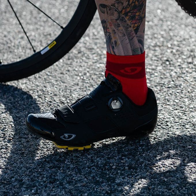 Giro Comp Racer Sock in Action